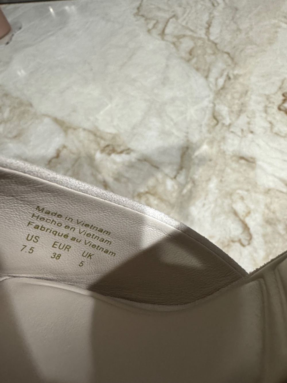 Aldo Seashella Cream Suede Pointed-Toe Heeled Mules- Women's Size 7.5 NEW - Picture 11 of 11